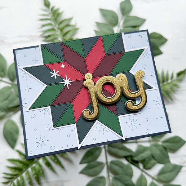 Joy Quilt Christmas Card