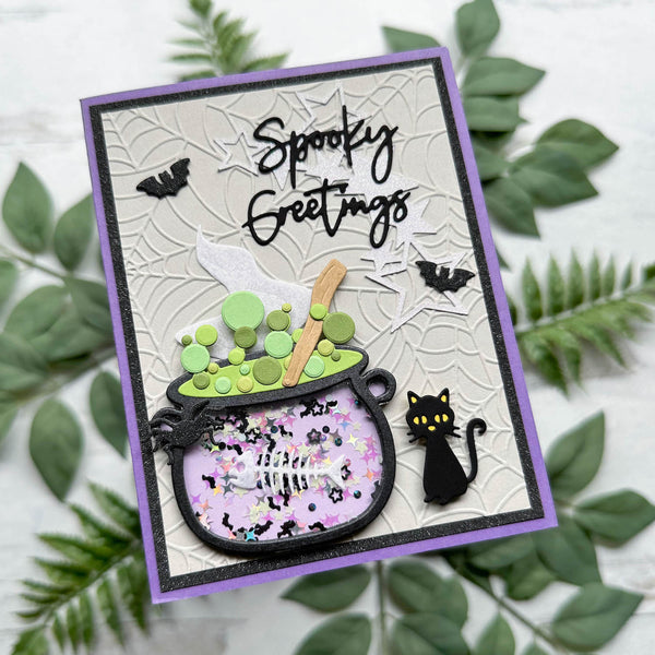 Spooky Greetings Shaker Card