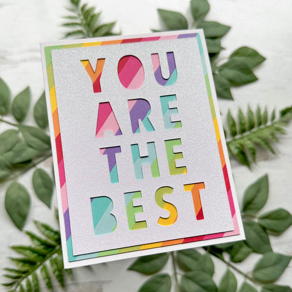 You Are The Best Stripes Card